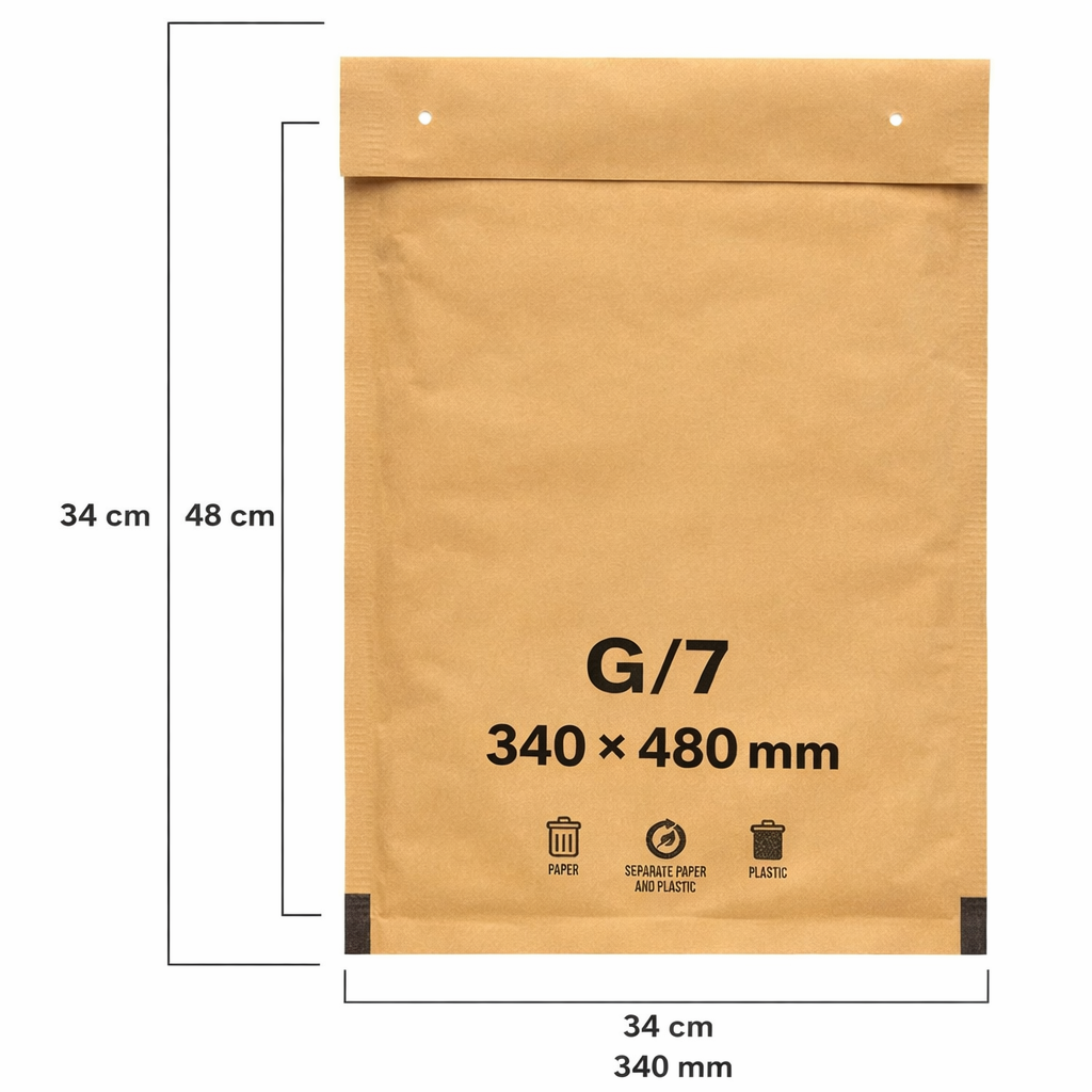 Luftpolstertaschen Braun A1–K/10 | Gepolsterte Versandtaschen & Luftpolsterumschläge für sicheren Versand