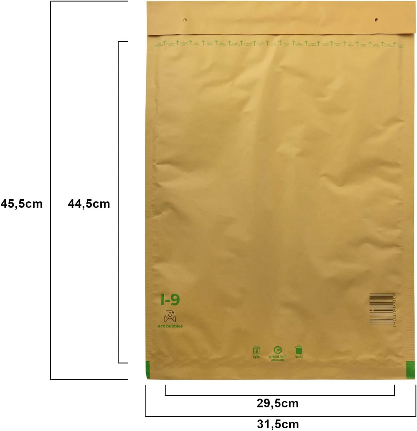 Luftpolstertaschen Braun A1–K/10 | Gepolsterte Versandtaschen & Luftpolsterumschläge für sicheren Versand
