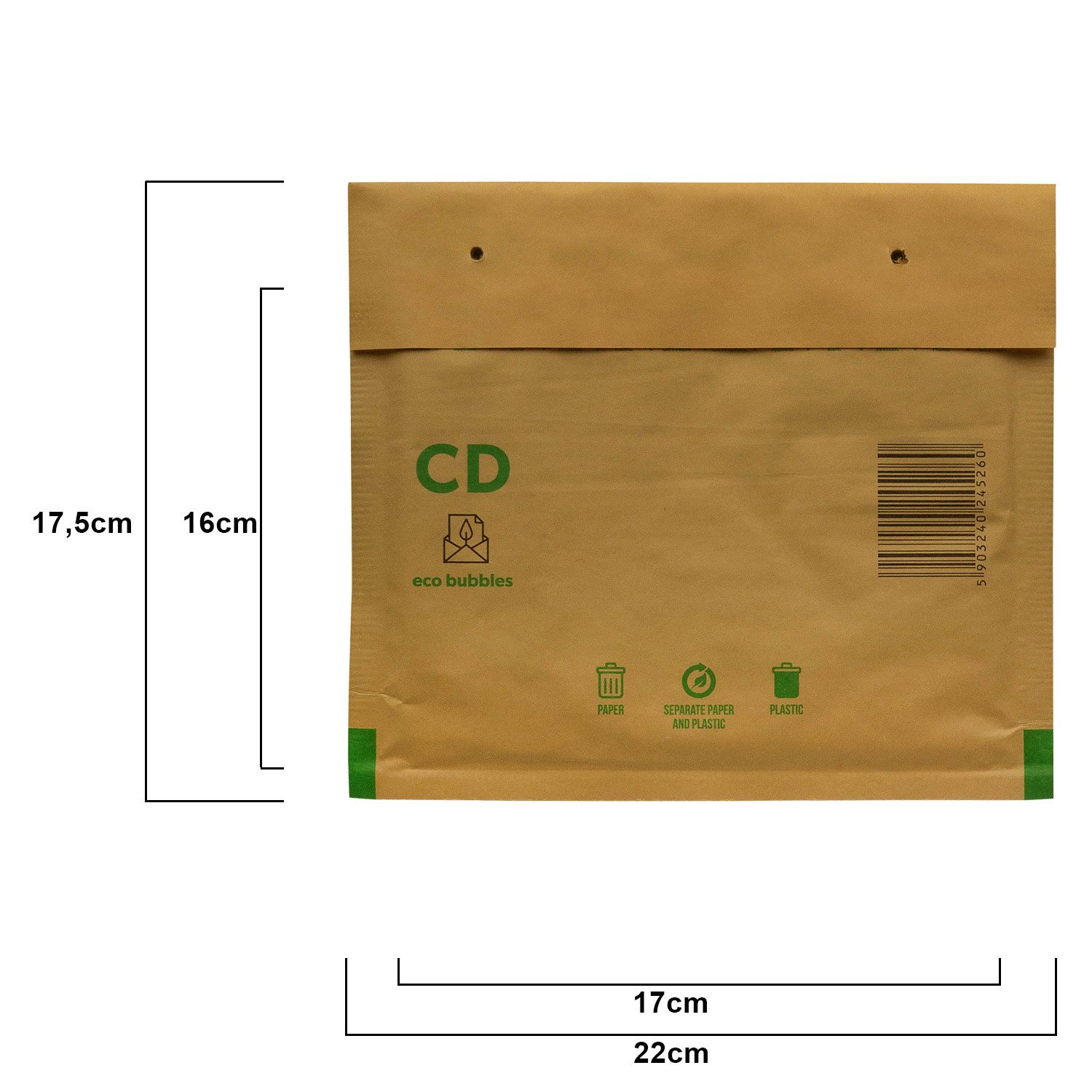 Luftpolstertaschen Braun A1–K/10 | Gepolsterte Versandtaschen & Luftpolsterumschläge für sicheren Versand