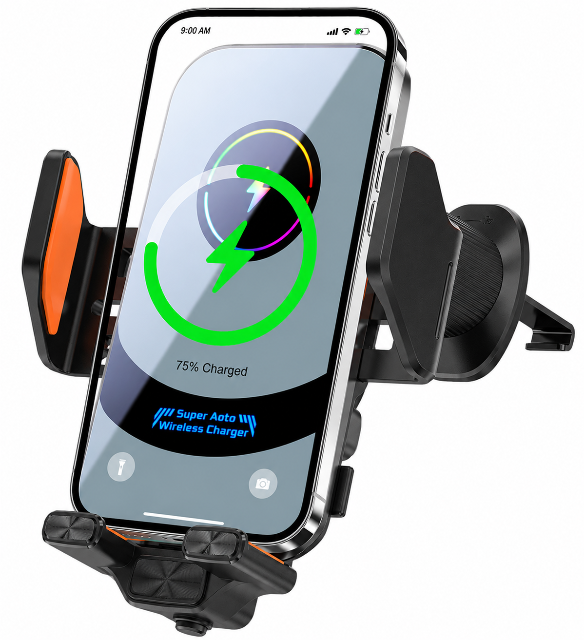 Handyhalterung Auto magnetisch mit Lade Funktion und , Kfz Handy Halterung Auto