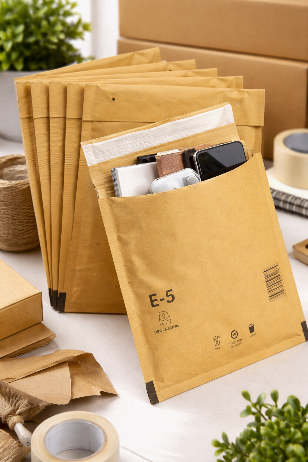 Luftpolstertaschen Braun A1–K/10 | Gepolsterte Versandtaschen & Luftpolsterumschläge für sicheren Versand