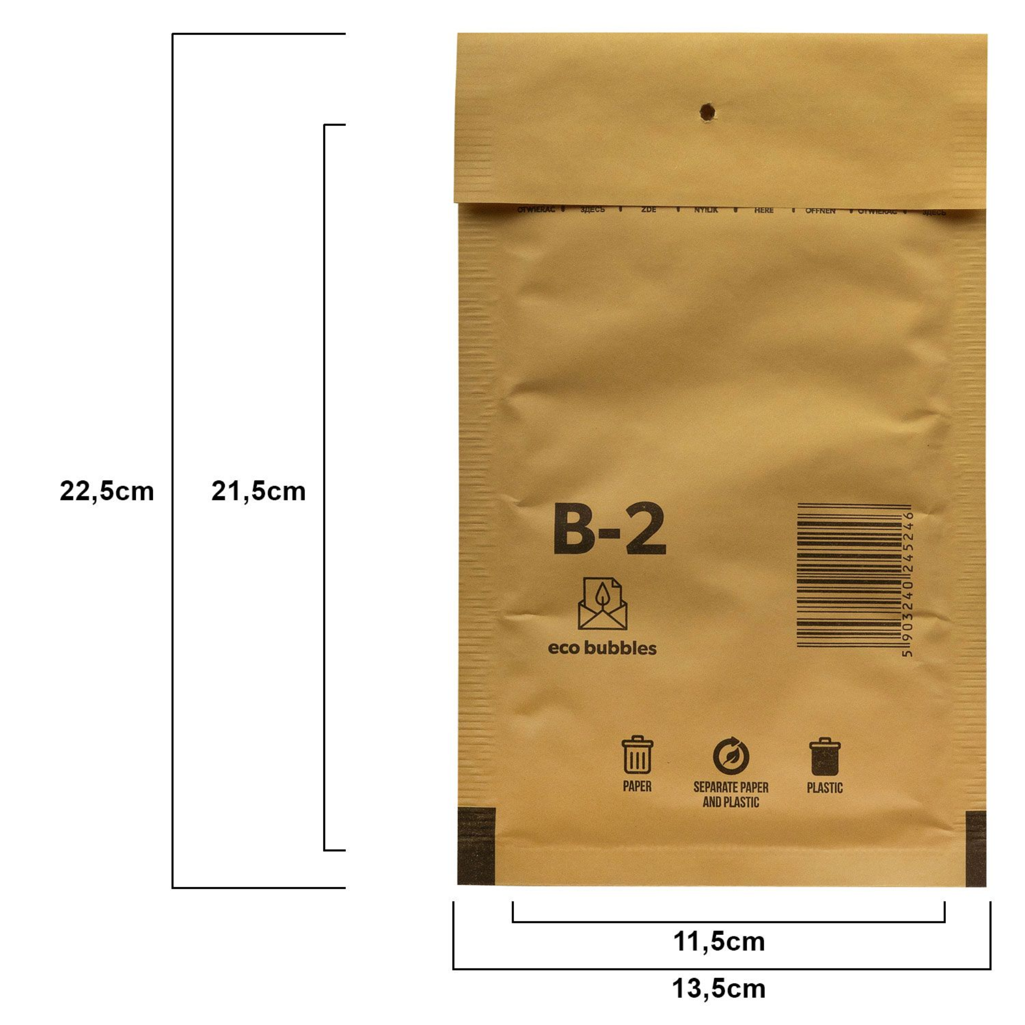 Luftpolstertaschen Braun A1–K/10 | Gepolsterte Versandtaschen & Luftpolsterumschläge für sicheren Versand