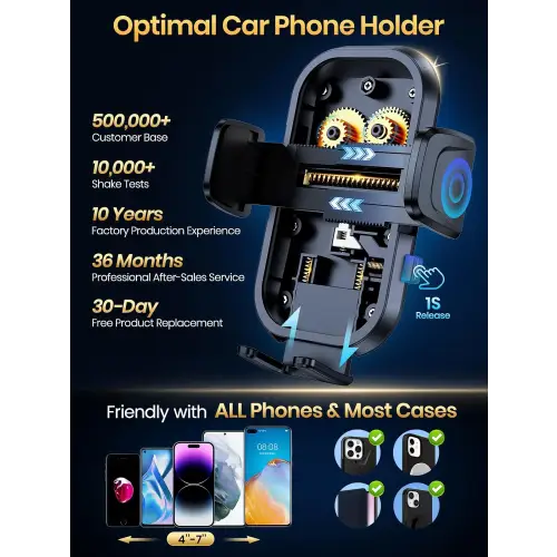 Handyhalterung Auto TOPK Lüftung Rutschfeste Handy Halterung Auto 360° Drehbar