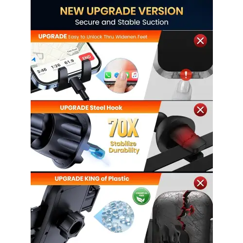 Handyhalterung Auto TOPK Lüftung Rutschfeste Handy Halterung Auto 360° Drehbar