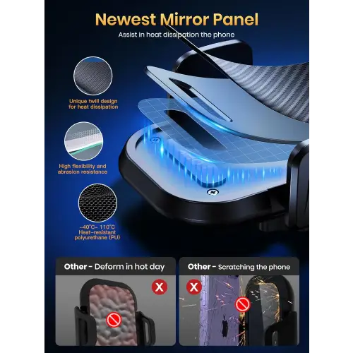 Handyhalterung Auto TOPK Lüftung Rutschfeste Handy Halterung Auto 360° Drehbar