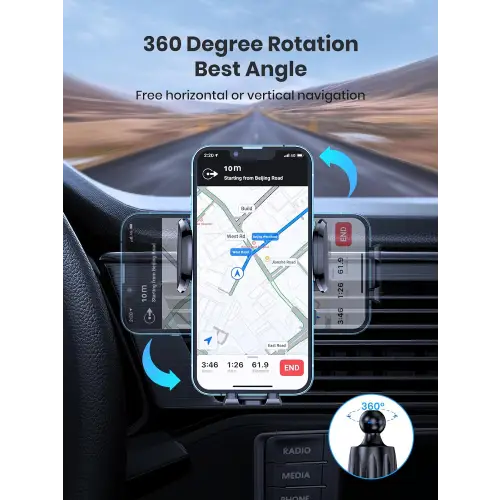 Handyhalterung Auto TOPK Lüftung Rutschfeste Handy Halterung Auto 360° Drehbar