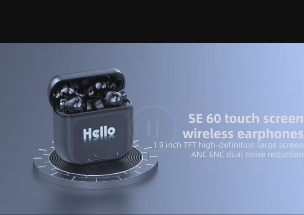 Bluetooth Kopfhörer mit ANC+ENC-Ohrhörer mit Bildschirm -Geräuschunterdrückung,