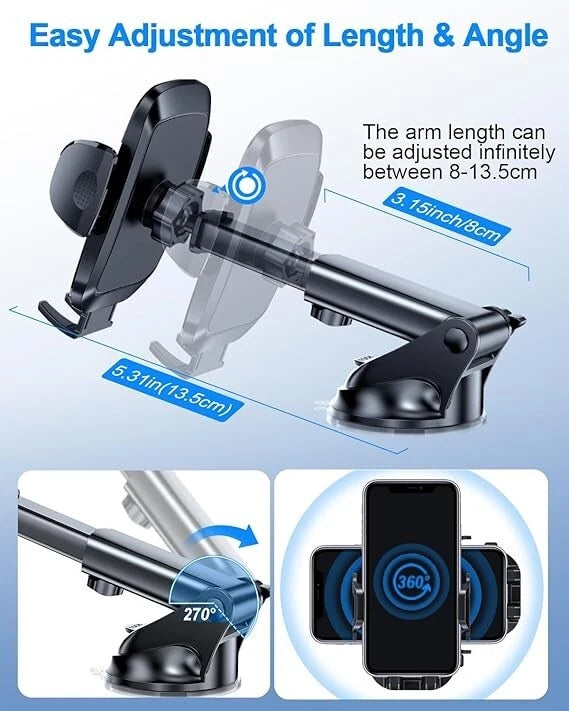 3in 1 Handyhalterung Auto iZAD Handyhalter fürs Auto, 2025 Upgrated KFZ