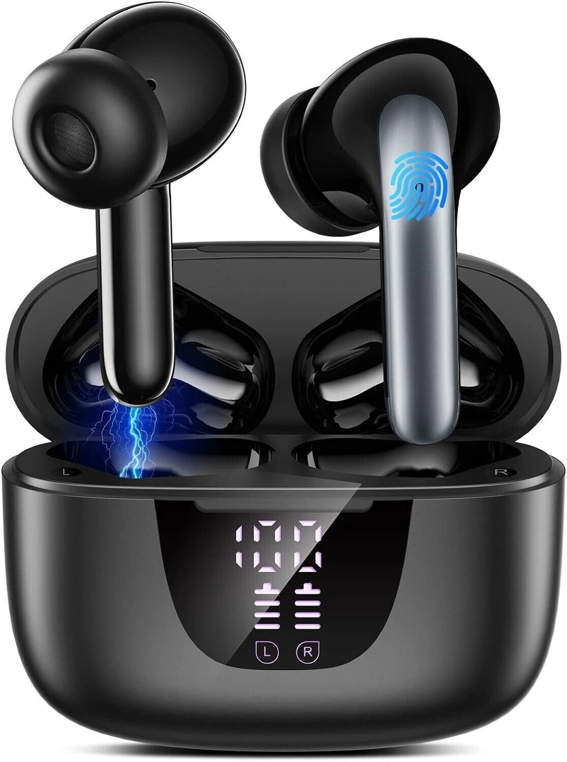 🎧 Bluetooth Kopfhörer Kabellos Bluetooth 5.3 In-Ear | 4 ENC Noise Cancelling | Hi-Fi Sound 🔊 | Touch Control | LED Lade Case 🔋