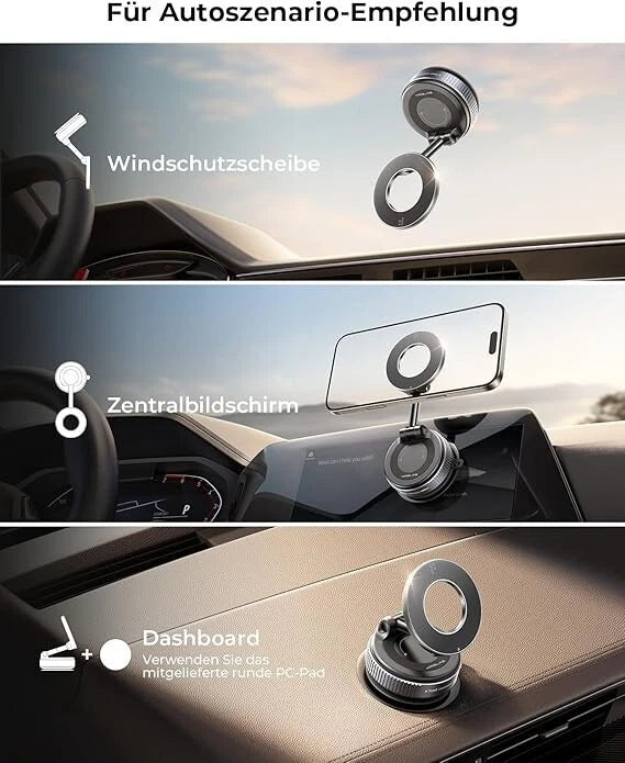 2026 Upgraded Vakuum Magnetischer Handyhalterung Auto für Magsafe Autohalterung,