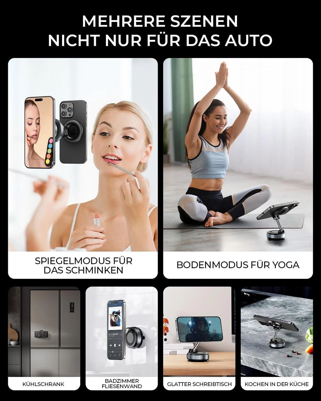 2026 Upgraded Vakuum Magnetischer Handyhalterung Auto für Magsafe Autohalterung,