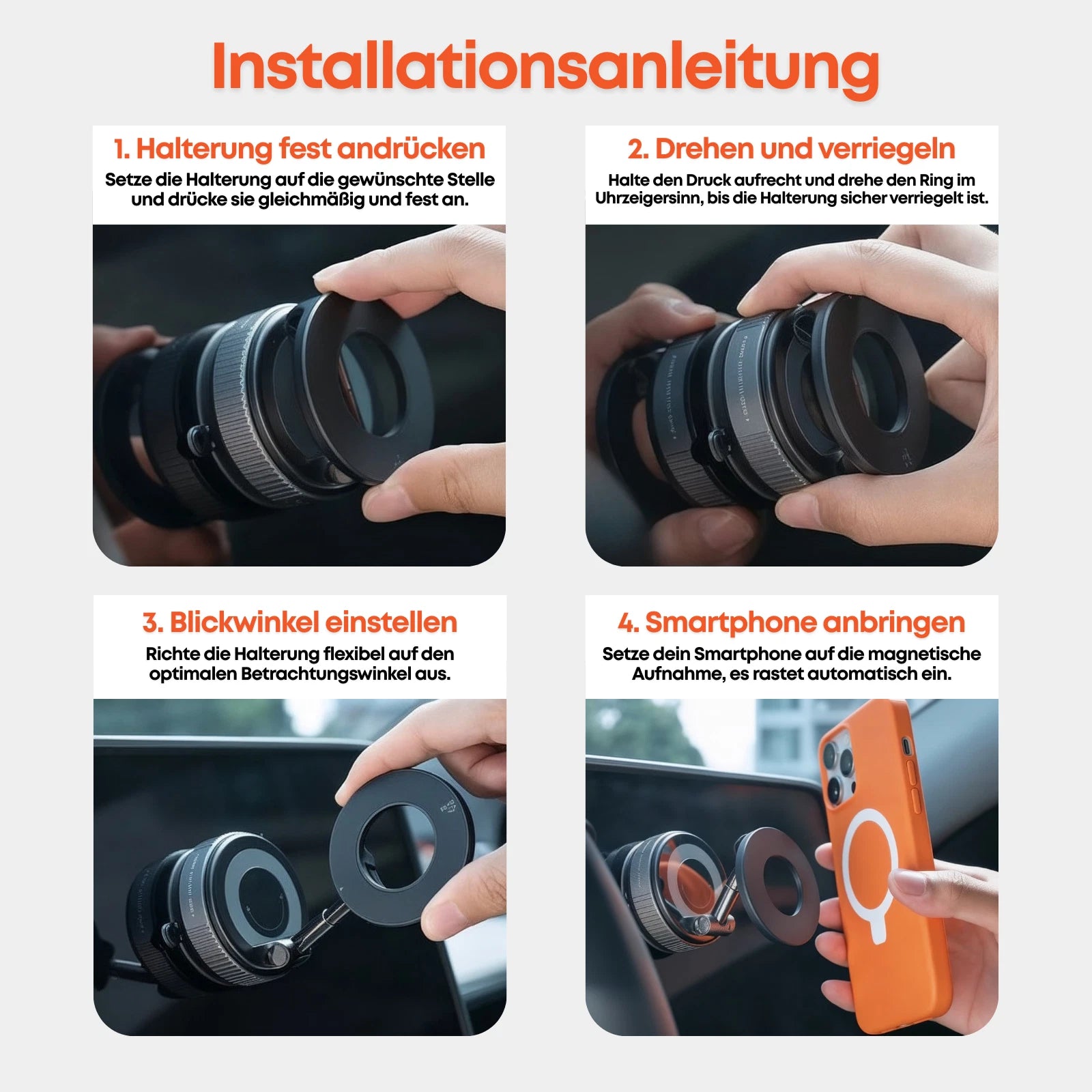 2026 Upgraded Vakuum Magnetischer Handyhalterung Auto für Magsafe Autohalterung,