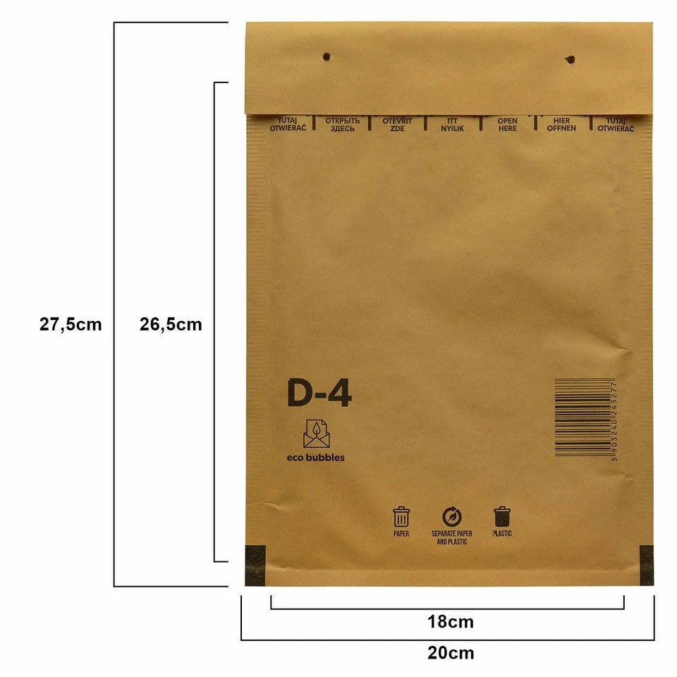 Luftpolstertaschen Braun A1–K/10 | Gepolsterte Versandtaschen & Luftpolsterumschläge für sicheren Versand