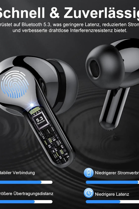 🎧 Bluetooth Kopfhörer Kabellos Bluetooth 5.3 In-Ear | 4 ENC Noise Cancelling | Hi-Fi Sound 🔊 | Touch Control | LED Lade Case 🔋