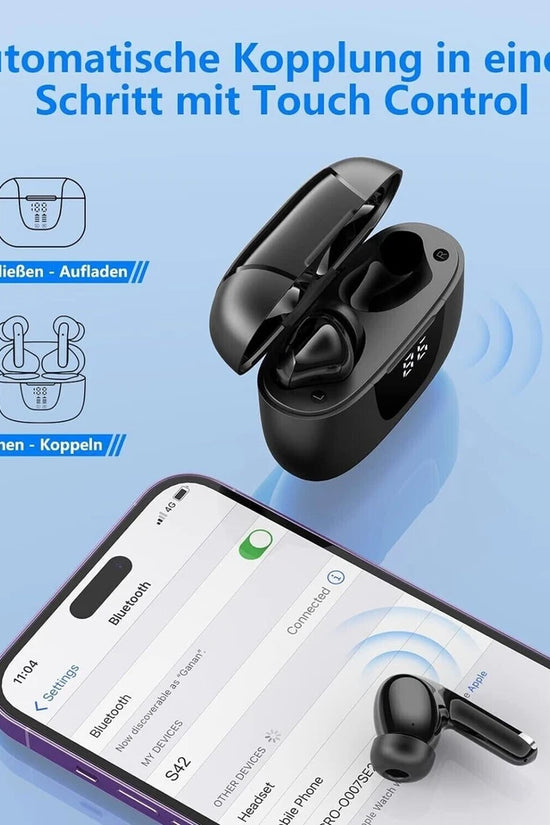 🎧 Bluetooth Kopfhörer Kabellos Bluetooth 5.3 In-Ear | 4 ENC Noise Cancelling | Hi-Fi Sound 🔊 | Touch Control | LED Lade Case 🔋