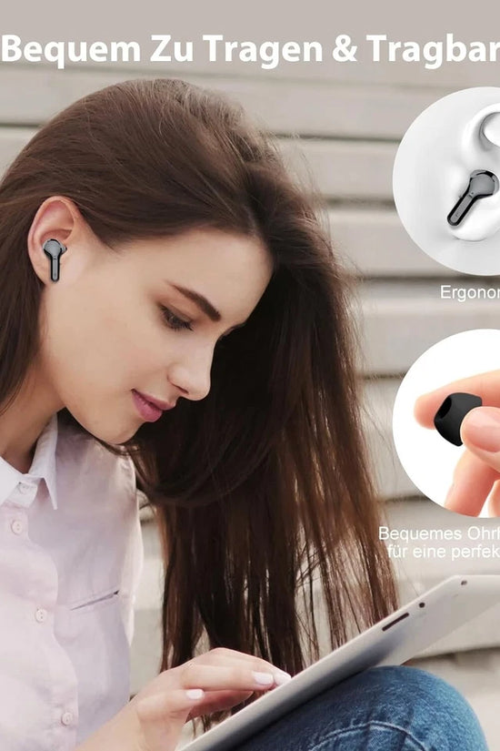 🎧 Bluetooth Kopfhörer Kabellos Bluetooth 5.3 In-Ear | 4 ENC Noise Cancelling | Hi-Fi Sound 🔊 | Touch Control | LED Lade Case 🔋