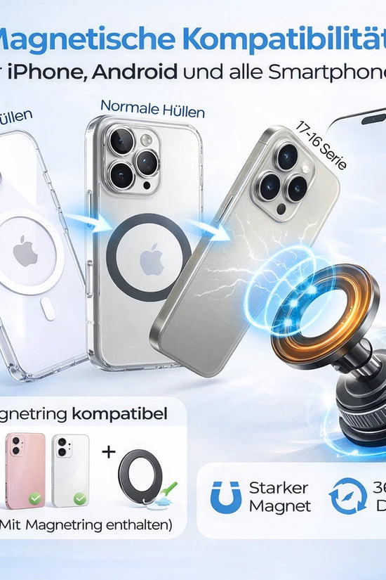 Teilen 2025 Upgraded Vakuum Magnetischer Handyhalterung Auto Magnet Autohalterung