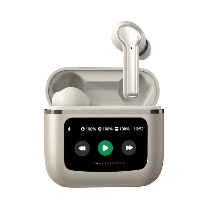 Bluetooth Kopfhörer mit ANC+ENC-Ohrhörer mit Bildschirm -Geräuschunterdrückung,